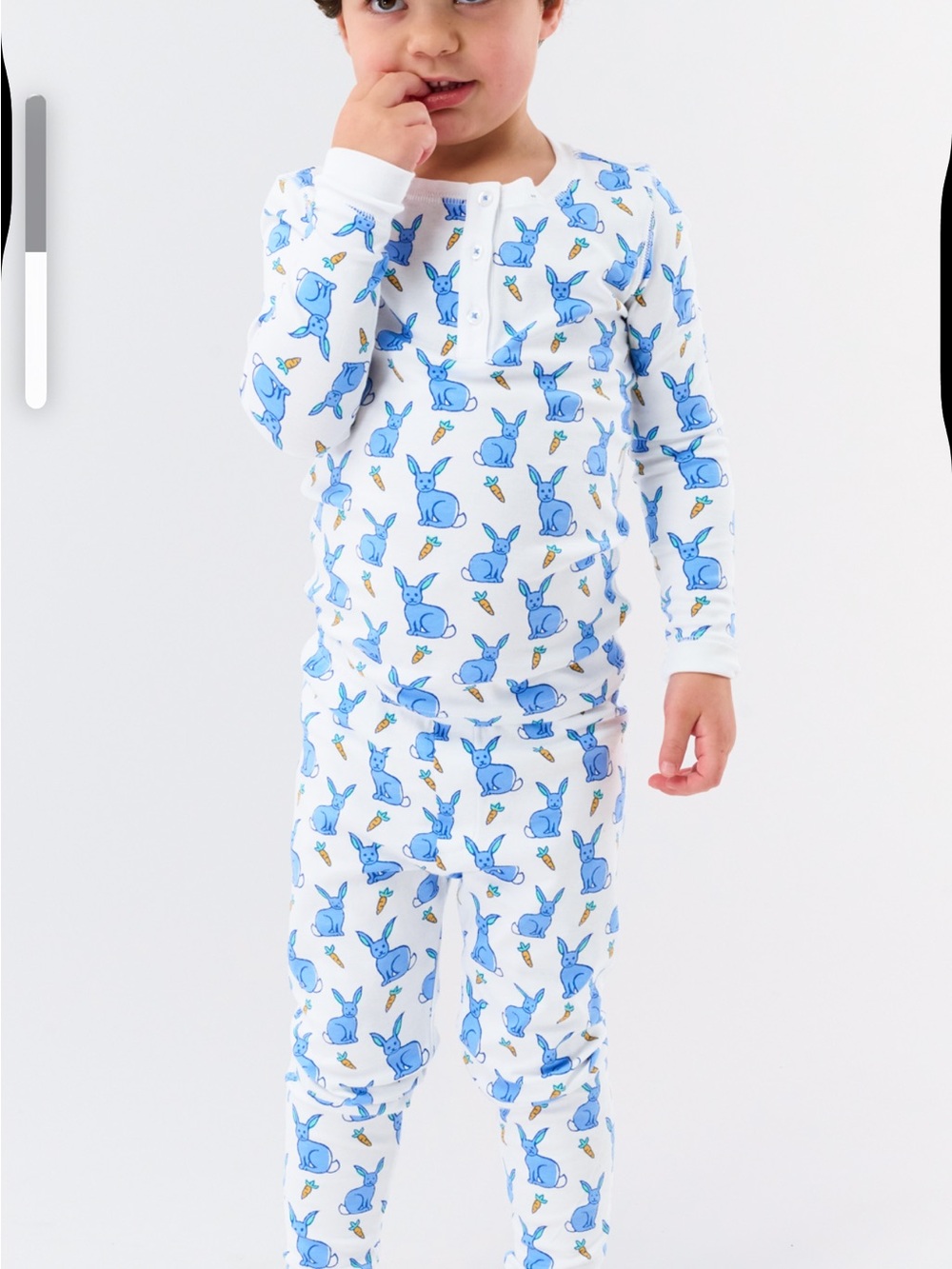 Roller Rabbit White Long-Sleeve Kids Romy Rabbit Pajama Set - Picture 2 of 3